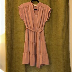 Monteau Dusty Pink Midi Dress